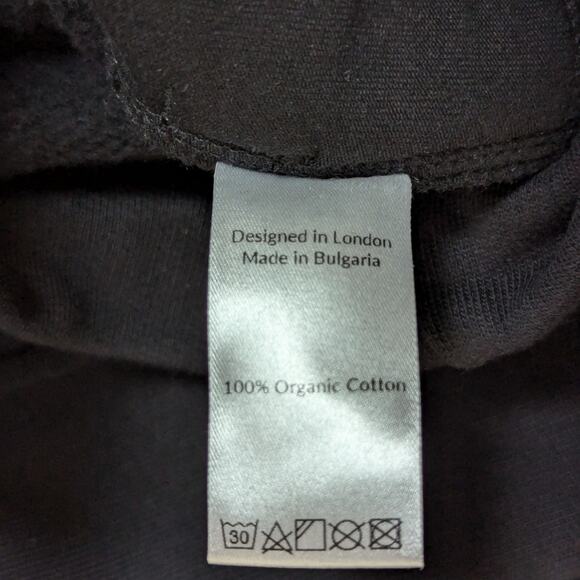 Saint + Sofia Turtleneck Cotton Sweatshirt Black - Picture 7 of 16